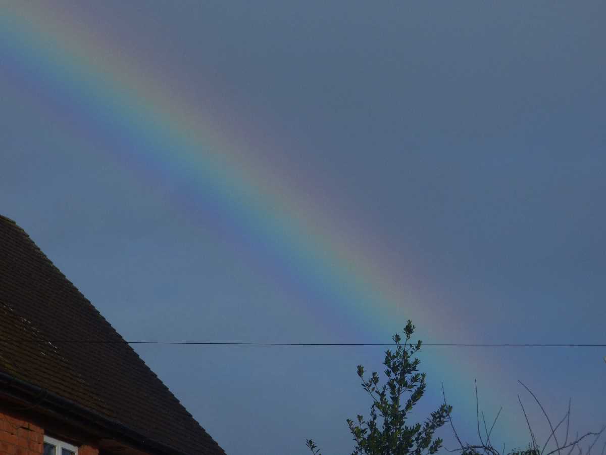 Rainbow from Birmingham Road, Alvechurch - 7th February 2016